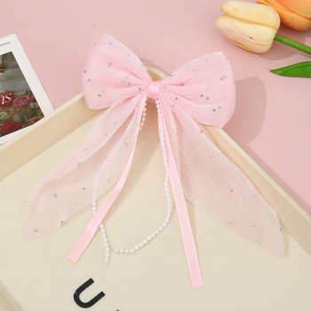 Spona na vlasy - bavlna, ručná výroba, dámsky dovolenkový štýl, doplnok na hlavu (Model FFF2700)