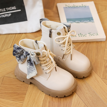 Dječje Martin čizme, britanskog stila (Dob: 1–12 godina; Gornji materijal: PU; Potplat: gumeni; Visina čizme: niska; Bočni zatvarač)