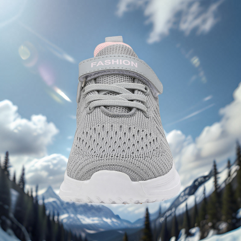 Dječje Fly-Knit tenisice, prozračni gornji dio od tkanine, EVA đon, Velcro zatvarač, protuklizne