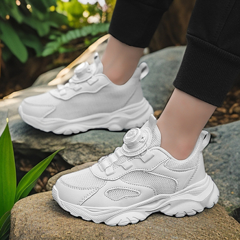 Unisex dječje mrežaste tenisice za trčanje, prozračna EVA potplata, prednje vezivanje, za sve sezone, na skladištu