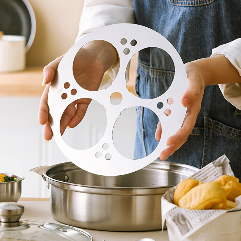 Nerezový hrniec na parenie z ocele 201 s parovacím košíkom a funkciou varenia vajec, kompatibilný s indukčnou doskou, 1 vrstva