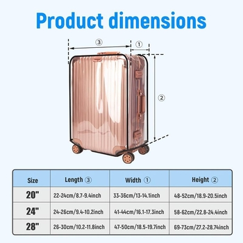 W7007 Ceļojumu čemodāna aizsargs - ABS materiāls, Modelis W7007, Preces numurs zk1731177870368542734, Bagāžas piederumi