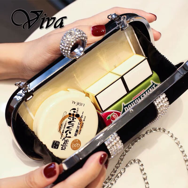 Večernja clutch torbica - PU koža, svila podstava, elegantan stil zrele žene, marka Unique Item