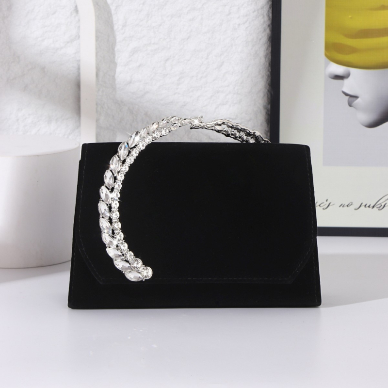 Večernja torbica od poliestera, podstava od poliestera, vodoravni pravokutni oblik, džep za telefon, magnetsko zatvaranje.