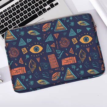 Калъф за лаптоп от плат 600D MONSTD, подплата полиестер, дишащ, ударозащитен, износоустойчив, райе модел