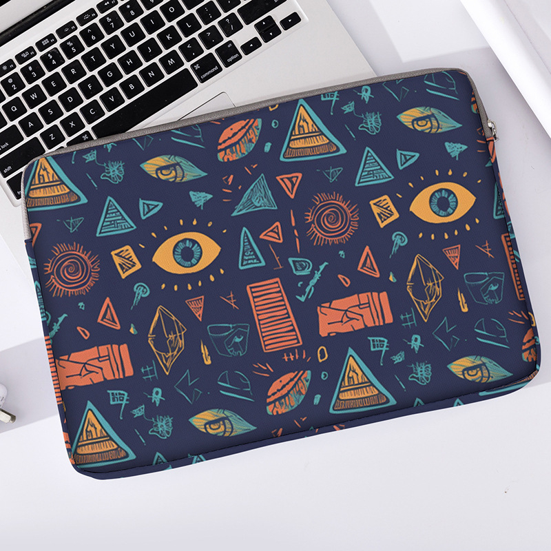 Калъф за лаптоп от плат 600D MONSTD, подплата полиестер, дишащ, ударозащитен, износоустойчив, райе модел