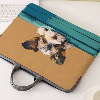 MONSTD Калъф за лаптоп за защита – 600D, райе, градски минималистичен стил, дишащ, износоустойчив, удароустойчив, подплата от полиестер