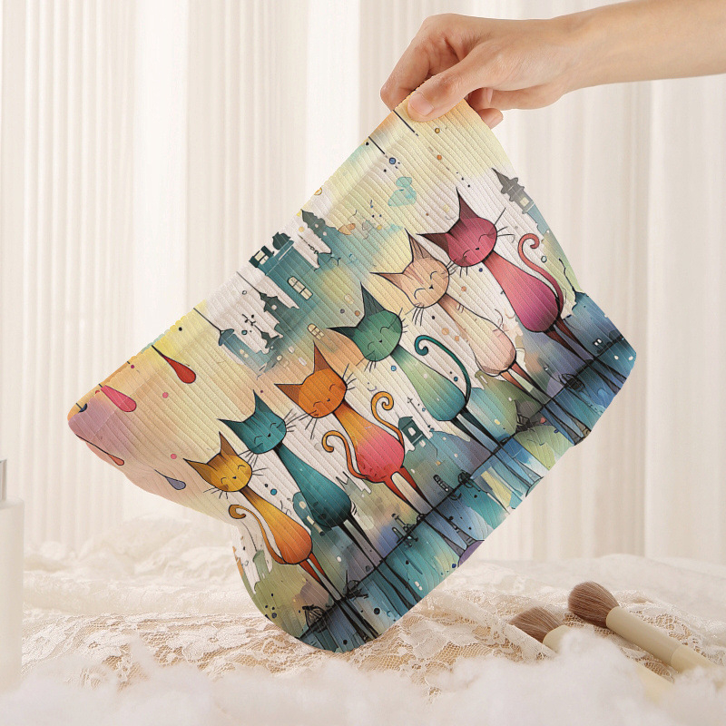 Corduroy kozmetička i toaletna torbica, ultralagana, prozračna, antibakterijska, proširiva, gradsko minimalistički stil, podstava poliester