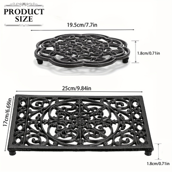 Podložka pod hrniec – liatinová, tepelne odolná, 1 ks