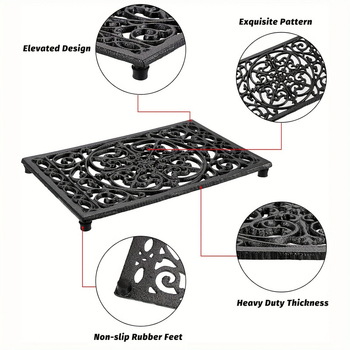 Podložka pod hrniec – liatinová, tepelne odolná, 1 ks