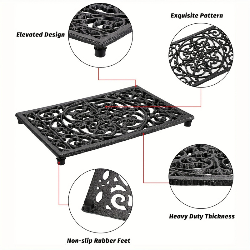 Podložka pod hrniec – liatinová, tepelne odolná, 1 ks