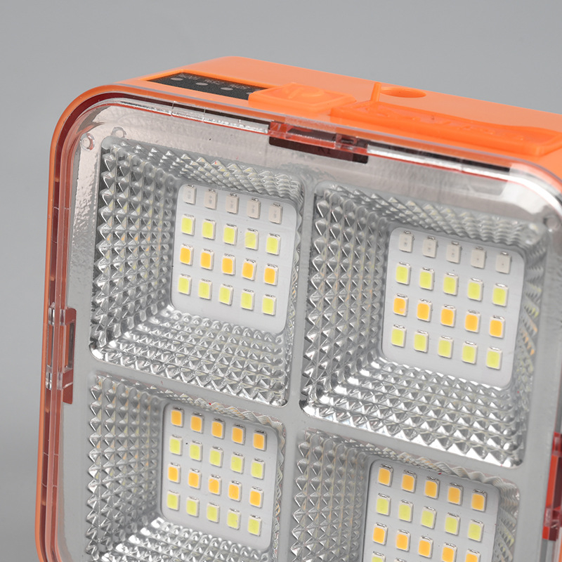 Lampă solară de încărcare pentru camping — 80W, 5V, autonomie 6–12 ore, IP42, durată de viață 50.000 ore