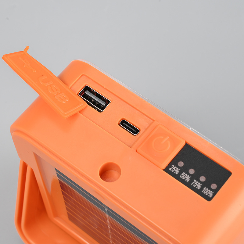 Lampă solară de încărcare pentru camping — 80W, 5V, autonomie 6–12 ore, IP42, durată de viață 50.000 ore