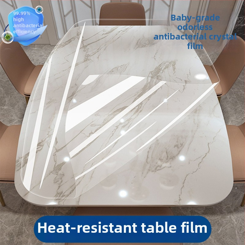 Läbipaistev kaitseskile laua pinnale kõva puidu ja marmori jaoks – isekleepuv, kuumuskindel, veekindel, antibakteriaalne