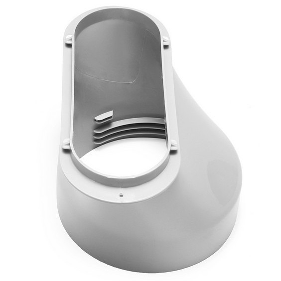 Prenosný vývod pre mobilnú klimatizáciu s plochým koncovým spojom (duckbill), priemer 15 cm a 13 cm, model 150-130