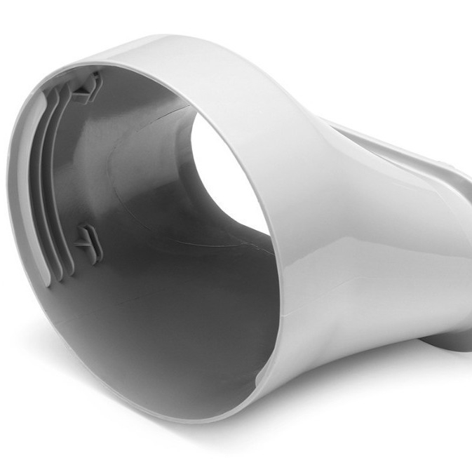 Prenosný vývod pre mobilnú klimatizáciu s plochým koncovým spojom (duckbill), priemer 15 cm a 13 cm, model 150-130