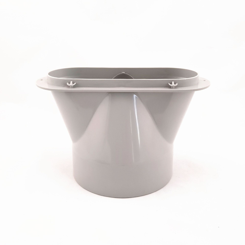 Prenosný vývod pre mobilnú klimatizáciu s plochým koncovým spojom (duckbill), priemer 15 cm a 13 cm, model 150-130