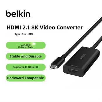 Kábel Type-C na HDMI 2.1 pre 4K zobrazenie - HDMI A konektor, meď potiahnutá striebrom