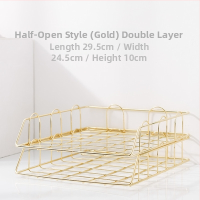 Stohovateľný regál na súbory, stolné skladovanie pre kanceláriu a štúdium