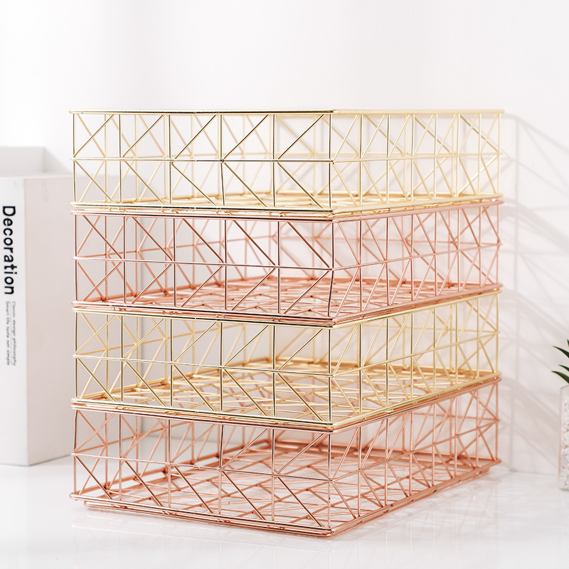 Stohovateľný regál na súbory, stolné skladovanie pre kanceláriu a štúdium