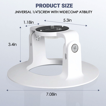 Stojan na projektor na nočný stolík s pan-tilt hlavou, kompatibilný s Xgimi, JMGO, Xiaomi, Dangbei