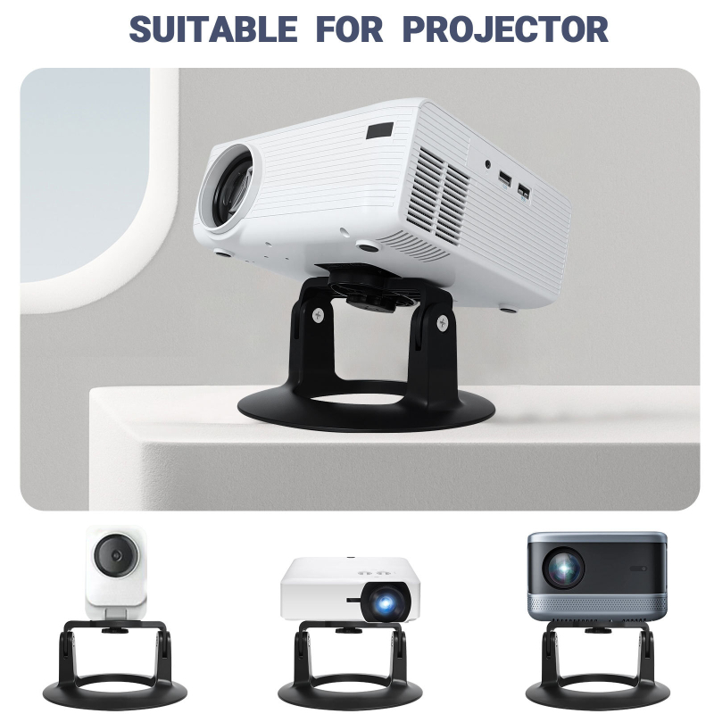 Stojan na projektor na nočný stolík s pan-tilt hlavou, kompatibilný s Xgimi, JMGO, Xiaomi, Dangbei