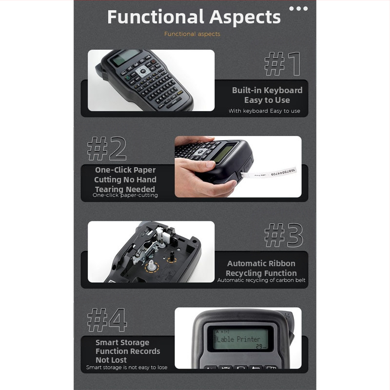 E1000 Комерсиален етикетен принтер – 203 DPI; печат с лента; формат 8,5 mm; мрежово принтиране; съвместим с Android 5.0 / iOS 9.0