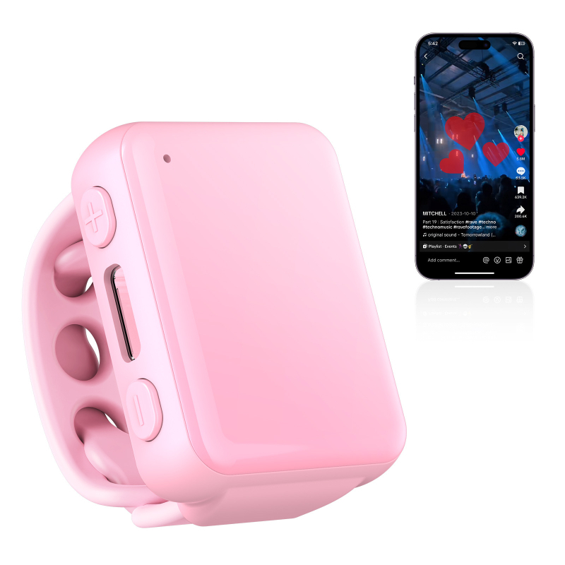 BW906 Bluetooth Selfie staigs ar gredzenveida tālvadību – video uzņemšana, lapu ritināšana, 10 m diapazons, USB-C, ABS, saderīgs ar Android un iOS