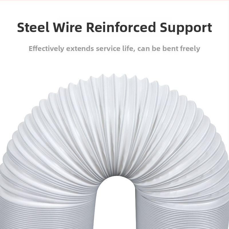 Käepärane kliimaseadme väljalasketoru (3 m pikkus, diameeter 5,1 tolli, teleskoopiline)