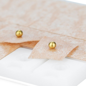 Ушна лепенка за стимулация на акупунктурни точки – еднократен медицински пластир, 100 лепенки, Global Brand