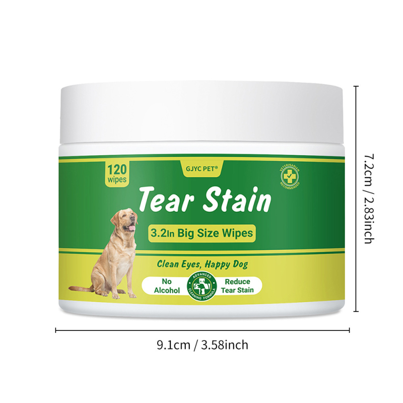 GJYC PET Șervețele umede pentru ochii animalelor de companie — curățare, formulă lichidă, utilizare generală