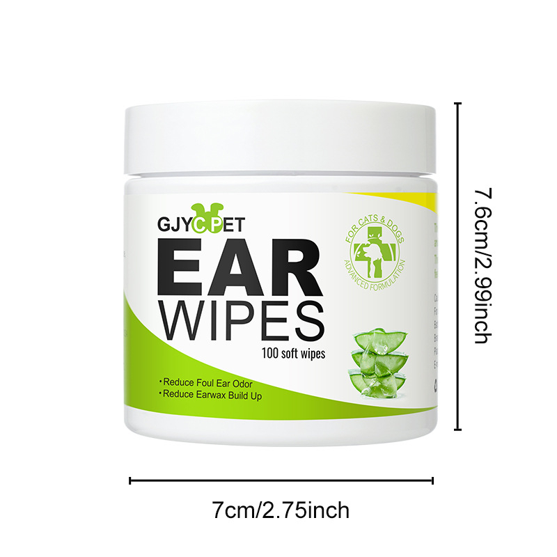 GJYC PET Șervețele umede pentru ochii animalelor de companie — curățare, formulă lichidă, utilizare generală