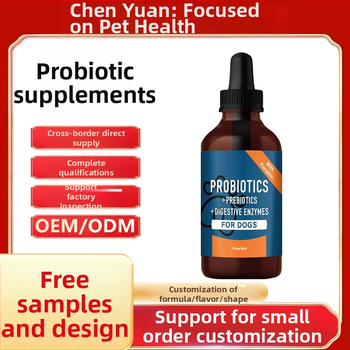 Probiotické kvapky pre psy – podpora črevného zdravia; 100 g na fľašu, 50 fľašiek v balení