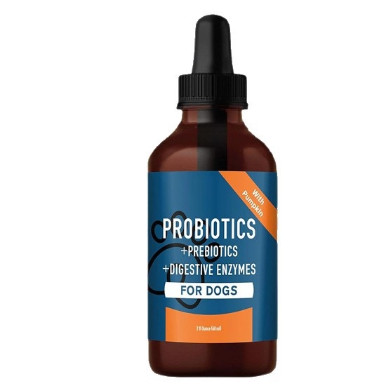 Probiotické kvapky pre psy – podpora črevného zdravia; 100 g na fľašu, 50 fľašiek v balení