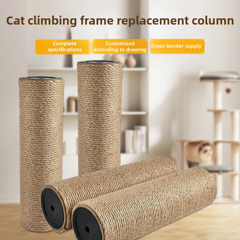 Sisalový náhradný stĺpec pre mačací strom - DIY príslušenstvo, jednoduchý štýl, Pet travel e-family