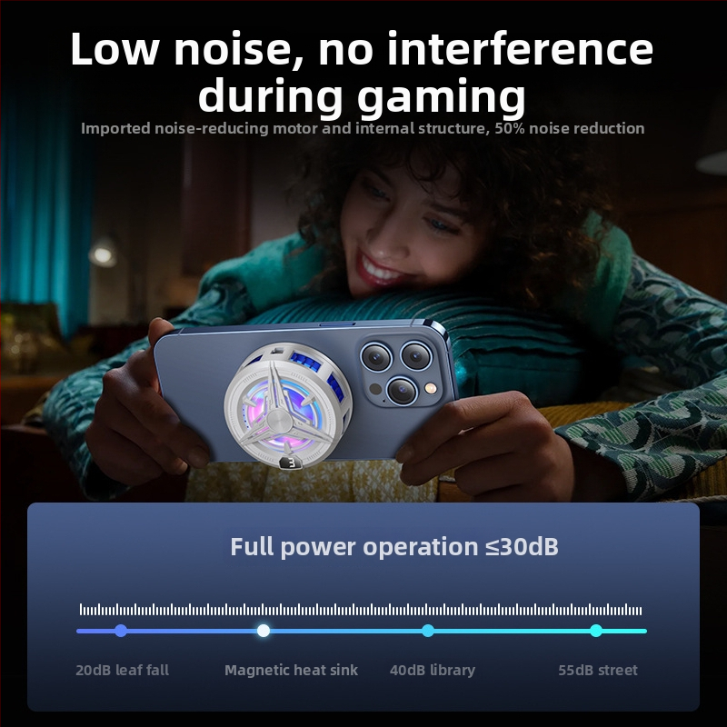 Chladič na telefón s zadným klipom a dvojjadrovým polovodičovým chladením, SR02, 20W, 75g