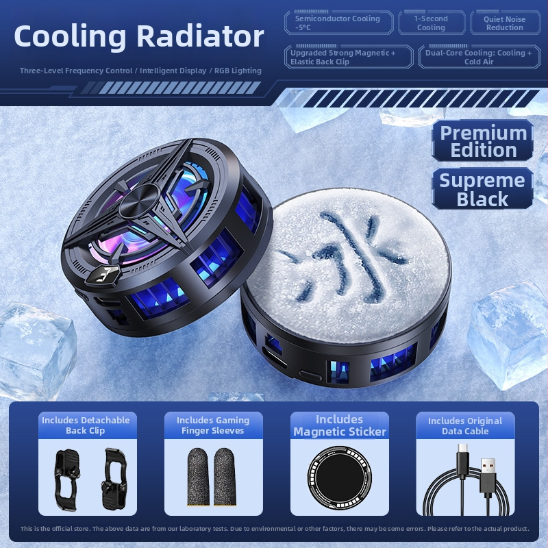 Chladič na telefón s zadným klipom a dvojjadrovým polovodičovým chladením, SR02, 20W, 75g