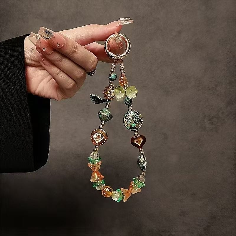 Κρεμαστή χάντρα για κινητό σε ρετρό κινεζικό στυλ, χειροποίητο, PVC, γεωμετρικό σχήμα, διακοσμητικό, εκτύπωση λογότυπου