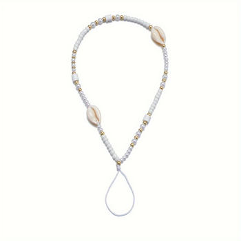 Privjesak za telefon - keramički tkani školjkaški plažni stil, model B9108, broj proizvoda jd601099552007729, rekviziti za uređenje prostora