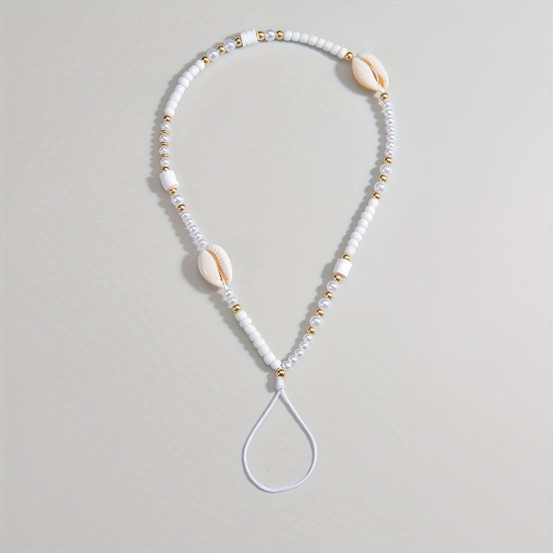 Privjesak za telefon - keramički tkani školjkaški plažni stil, model B9108, broj proizvoda jd601099552007729, rekviziti za uređenje prostora