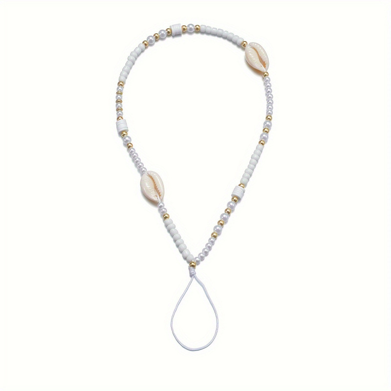 Privjesak za telefon - keramički tkani školjkaški plažni stil, model B9108, broj proizvoda jd601099552007729, rekviziti za uređenje prostora