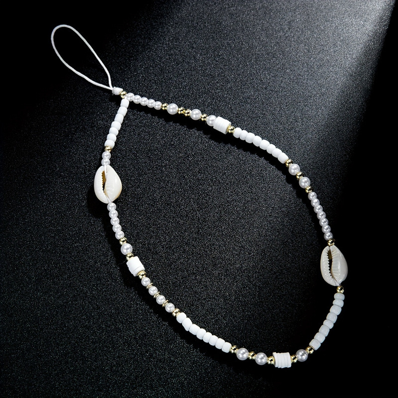 Privjesak za telefon - keramički tkani školjkaški plažni stil, model B9108, broj proizvoda jd601099552007729, rekviziti za uređenje prostora