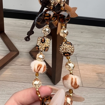 Akrilna viseća etiketa s leopard uzorkom za dekoraciju prostora