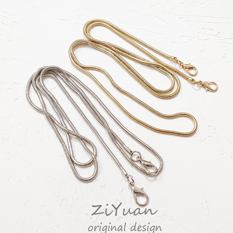 Príväzok na mobil s kovovou hadou reťazou, štíhla kruhová šnúrka, univerzálna dvojhlavá spona, unisex dizajn