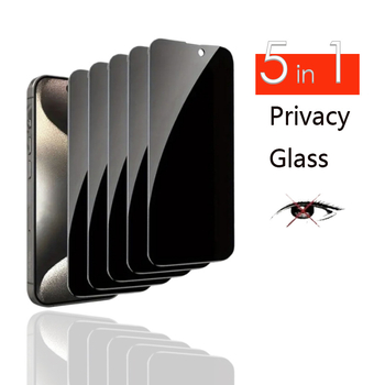 HBQ tvrdené sklo ochranné sklo pre displej pre iPhone 12–14 séria — ochrana súkromia, plné pokrytie, anti-otlačky prstov, samoreparácia