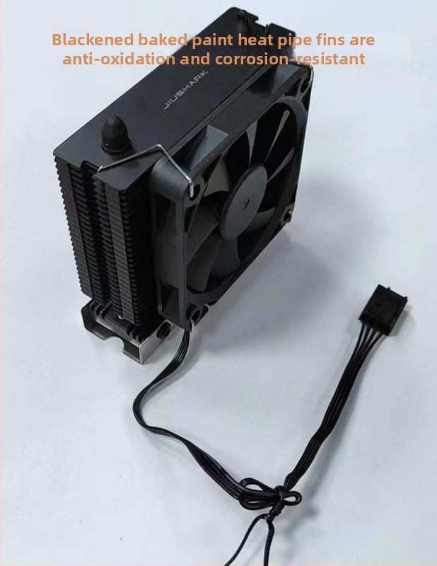 Chladič pre SSD M.2-2280 s dvojitými tepelnými trubicami, 4-pin PWM ventilátor, hydraulické ložisko, meď-hliníkové spojenie, 3000 RPM