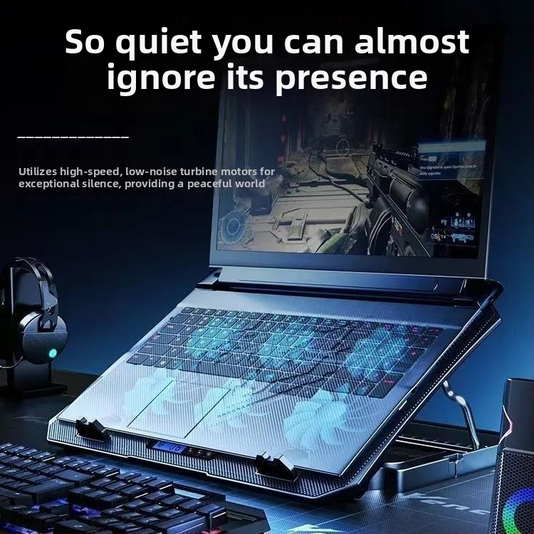 Podložka na chladenie notebooku s polovodičovou chladiacou základňou, tichý ventilátor s núteným prúdom vzduchu, kompatibilná s Lenovo Legion notebookmi