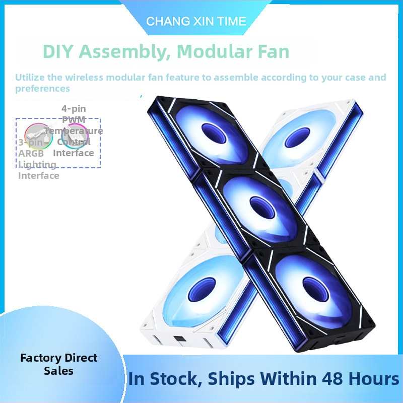 Chladiaci ventilátor pre PC skriňu, PWM ovládanie, ABS púzdro, kompatibilný s ATX/BTX