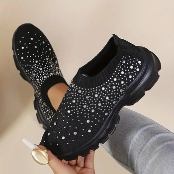 Ženske slip-on casual tenisice, PU gornji dio, PU đon, okrugli prst, niski pet 1–3 cm