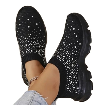 Ženske slip-on casual tenisice, PU gornji dio, PU đon, okrugli prst, niski pet 1–3 cm